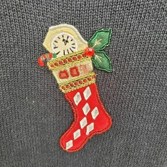 Vintage Tiara International Christmas Collection Sweater Women's Size PM - Picture 3 of 9